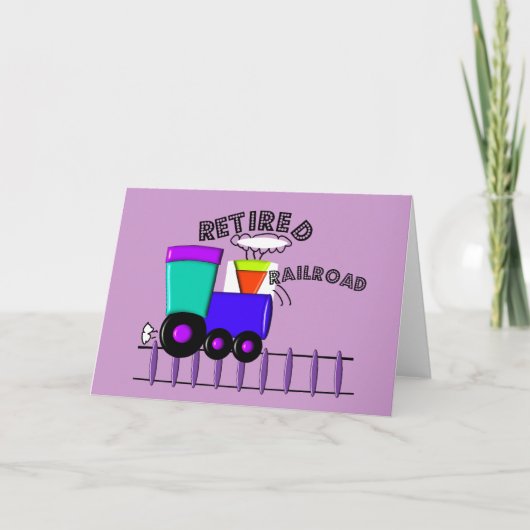 Giften van treinpersoneel in ruste kaart (Voorkant)