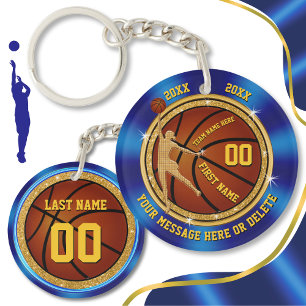 Giften voor Basketball Seniors, Meisjes, Basketbal Sleutelhanger