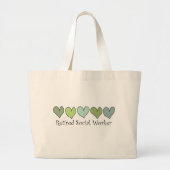 Giften voor bejaarde sociale werkers grote tote bag (Voorkant)
