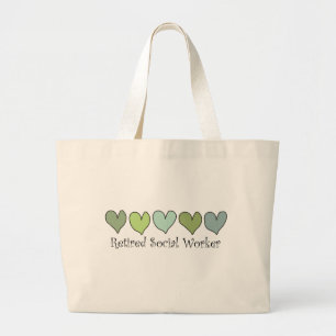 Giften voor bejaarde sociale werkers grote tote bag