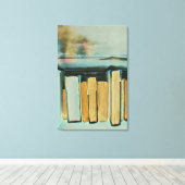 Giften voor boekliefhebbers canvas afdruk (Insitu (Houten vloer))