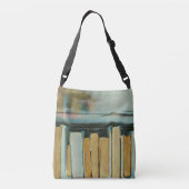 Giften voor boekliefhebbers crossbody tas (Achterkant)