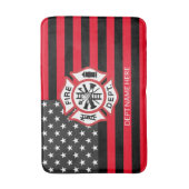 Giften voor brandweerlieden badmat (Voorkant Verticaal)