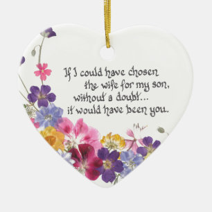 Giften voor dochter-inLaw Keramisch Ornament