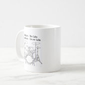 Giften voor Drummers, muzikanten en dansers Koffiemok (Voorkant links)