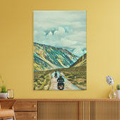 Giften voor een motorrijder canvas afdruk (Insitu (Woonkamer))