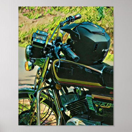 Giften voor een motorrijder poster (Voorkant)