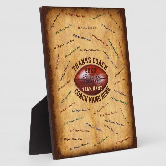 Giften voor Footballs touringcars, Football Coach  Fotoplaat (Zijkant)