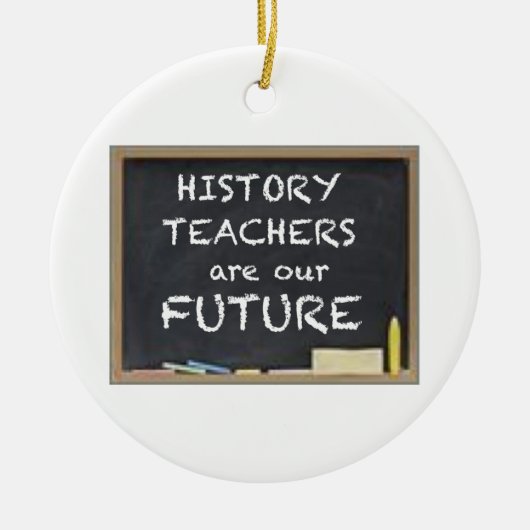 GIFTEN VOOR GESCHIEDENIS KERAMISCH ORNAMENT (Voorkant)