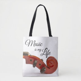 Giften voor gewelddadige spelers - Muziek is mijn Tote Bag