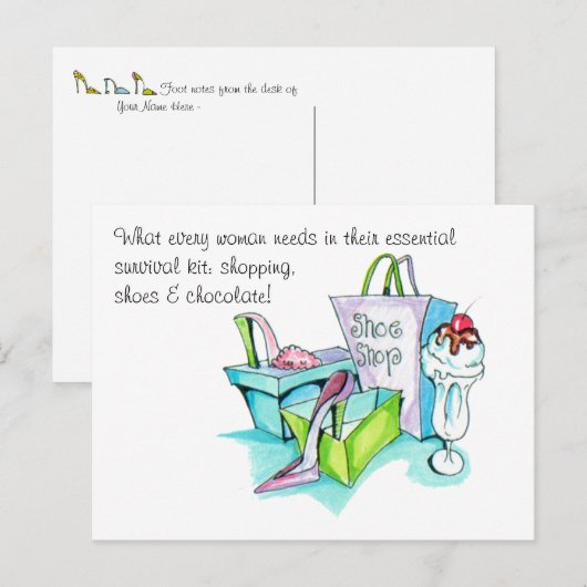 Giften voor hoe je winkel kunt kopen briefkaart (Voorkant / Achterkant)