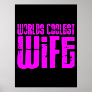 Giften voor koele vrouwen: Roze werelden koelste v Poster