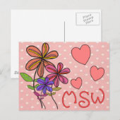 Giften voor maatschappelijk werkers briefkaart (Voorkant / Achterkant)