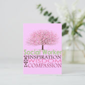 Giften voor maatschappelijk werkers briefkaart (Staand voorkant)