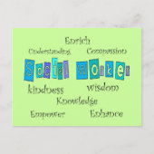 Giften voor maatschappelijk werkers briefkaart (Voorkant)