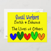 Giften voor maatschappelijk werkers briefkaart (Voorkant / Achterkant)