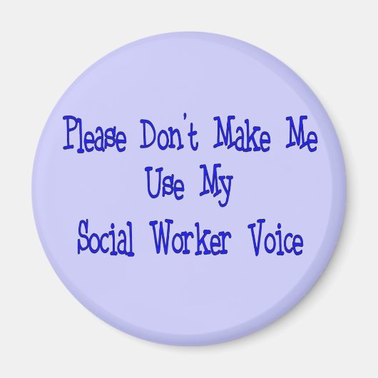 Giften voor maatschappelijk werkers magneet (Voorkant)