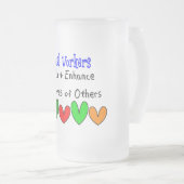 Giften voor maatschappelijk werkers matglas bierpul (Voorkant rechts)