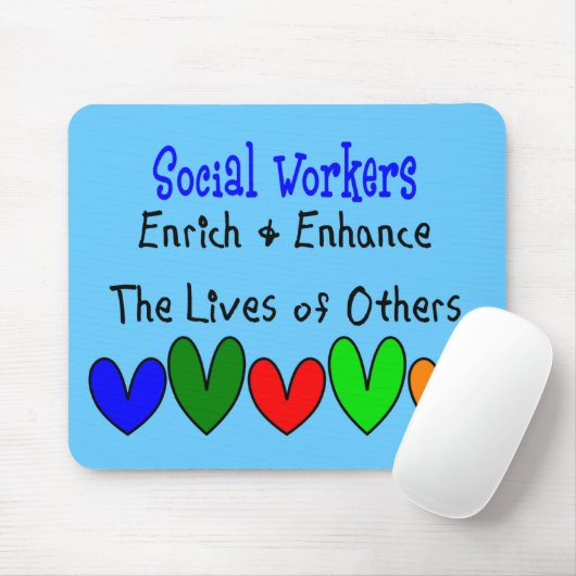 Giften voor maatschappelijk werkers muismat (Met muis)