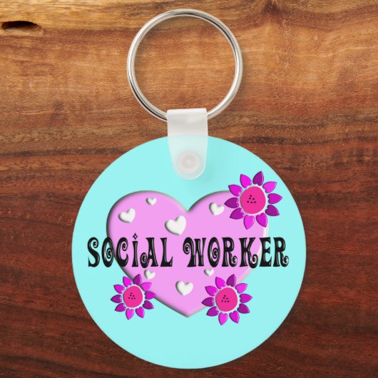 Giften voor maatschappelijk werkers sleutelhanger (Voorkant)