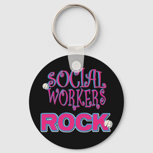 Giften voor maatschappelijk werkers sleutelhanger (Voorkant)