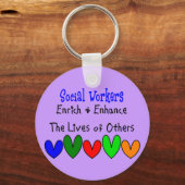 Giften voor maatschappelijk werkers sleutelhanger (Voorkant)
