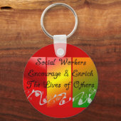 Giften voor maatschappelijk werkers sleutelhanger (Voorkant)