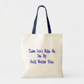 Giften voor maatschappelijk werkers tote bag (Voorkant)