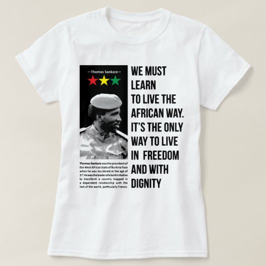 Giften voor Mannen Che Guevara Thomas van Sankara  T-shirt (Design voorkant)