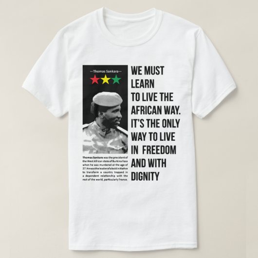 Giften voor Mannen Che Guevara Thomas van Sankara  T-shirt (Design voorkant)