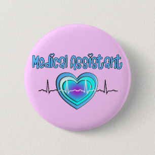 Giften voor medische assistenten ronde button 5,7 cm