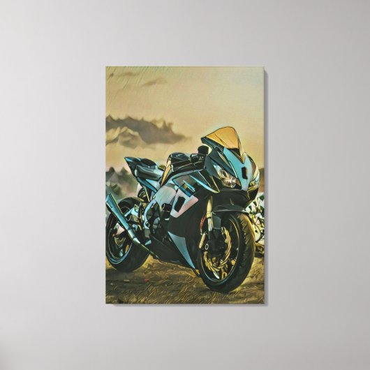 Giften voor motorrijders canvas afdruk (Voorkant)