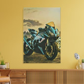 Giften voor motorrijders canvas afdruk (Insitu (Woonkamer))