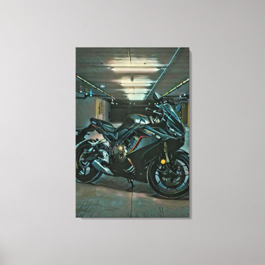 Giften voor motorrijders canvas afdruk (Voorkant)