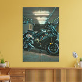 Giften voor motorrijders canvas afdruk (Insitu (Woonkamer))
