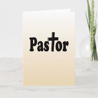 Giften voor pastor kaart