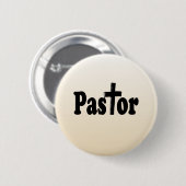 Giften voor pastor ronde button 5,7 cm (Voorkant /achterkant)