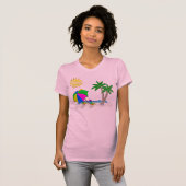 Giften voor Sneeuwvogels, Beach T Shirten voor vro T-shirt (Voorkant volledig)