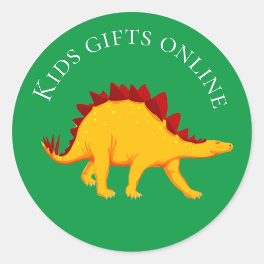 Giften voor speelgoed voor kinderen ronde sticker (Voorkant)