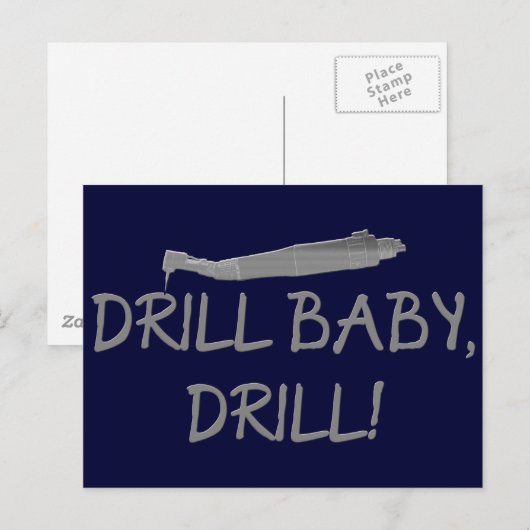 Giften voor tandartsen en tandheelkundige Afstudee Briefkaart (Voorkant / Achterkant)