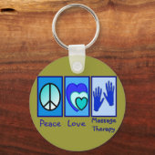 Giften voor vrede, liefde, massagetherapie sleutelhanger (Voorkant)