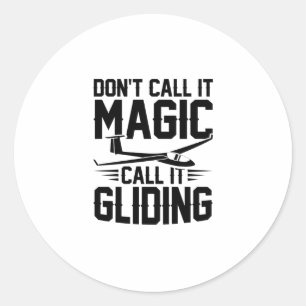 Giften voor zweefvliegers ronde sticker