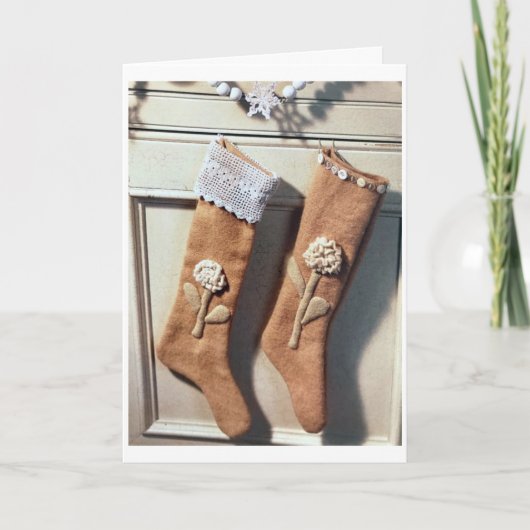 GIFTEN ZIJN GEWRAPPEN/TREE IS GEREMD MERRY CHRISTM KAART (Voorkant)