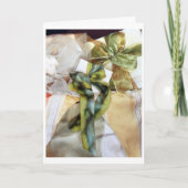 GIFTEN ZIJN GEWRAPPEN/TREE IS GEREMD MERRY CHRISTM KAART (Voorkant)