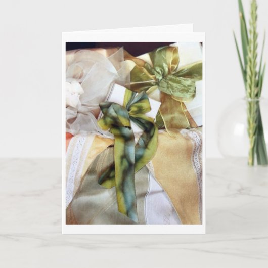 GIFTEN ZIJN GEWRAPPEN/TREE IS GEREMD MERRY CHRISTM KAART (Voorkant)