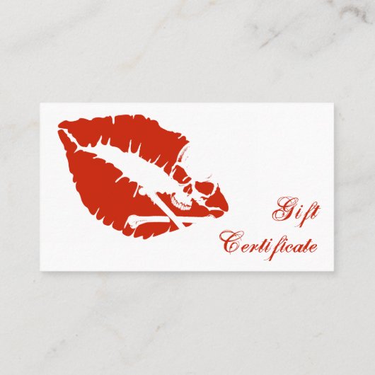 giftencertificaat voor gif kortingskaartje (Achterkant)