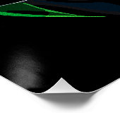 Giftgas Masker: Neon Vlammen Perfect Poster (Hoek)