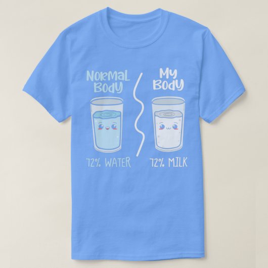 giftidea Normal body my Body Water and milk T-shirt (Design voorkant)
