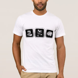 Giftig afval Zombie-hersenen T-shirt