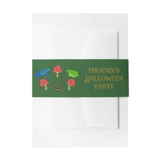 Giftig bos Halloween-gebruiken Uitnodigingen Wikkel (Voorkant Voorbeeld)